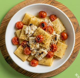 Paccheri al branzino