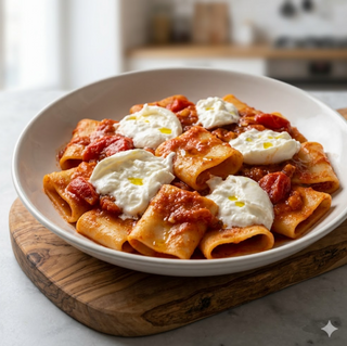 Paccheri pomodoro e burrata