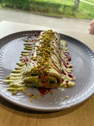 Palačinak Pistacija Malina