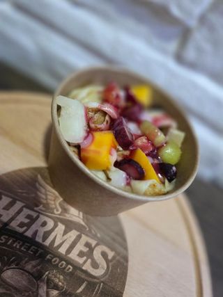Palačinke  spaghetti i frutti mix