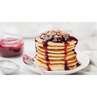 Pancakes with jam