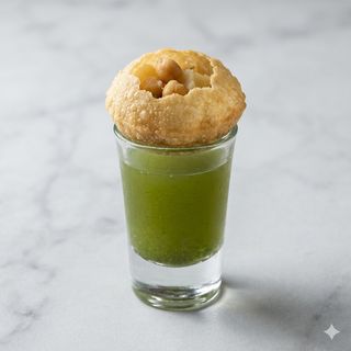 Pani puri shot