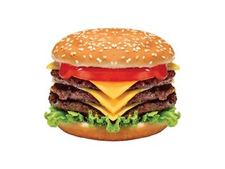 Triplo cheeseburger singolo