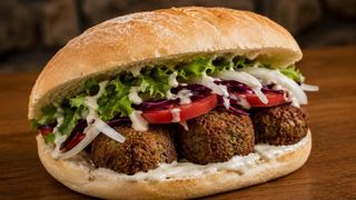 Panino falafel grande