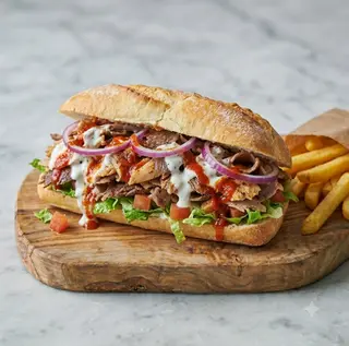 Panino kebab menù