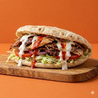 Panino kebab maxi