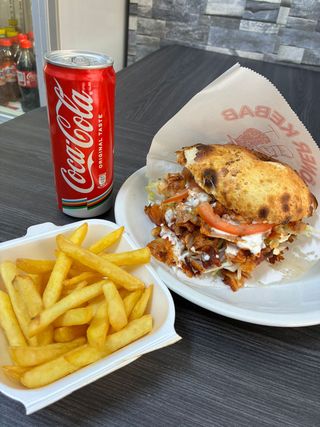 Panino kebab menù