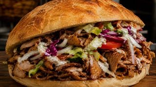 Panino kebab grande