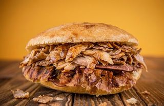 Panino kebab solo carne