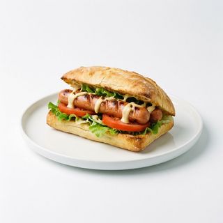 Panino con wurstel