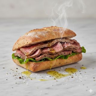 Panino con fettina di vitello
