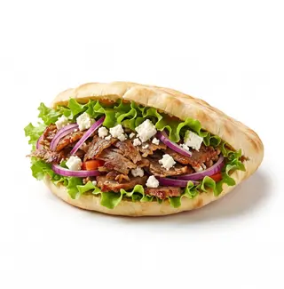 Panino kebab con feta