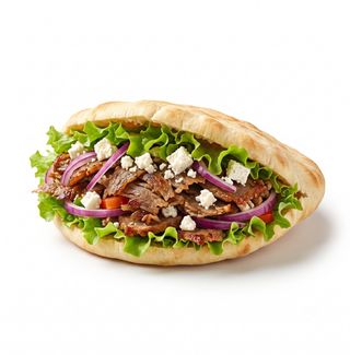 Panino kebab con feta