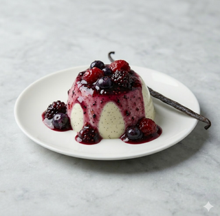 Panna cotta ai frutti di bosco