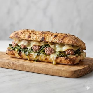 Panuozzo salsiccia e friarielli