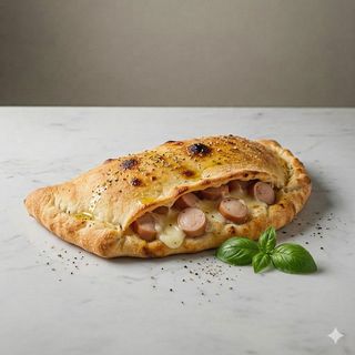 Panzerotto al forno con wurstel 