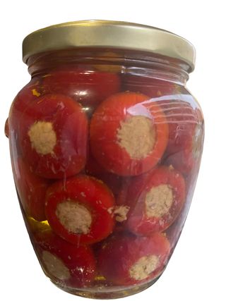 Papaccelle semi piccanti ripiene con tonno vasetto da 300 g