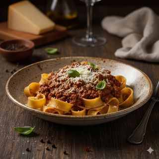 Pappardelle al ragù di cinghiale toscano