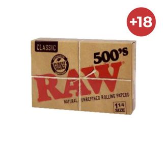 Papeles Raw Classic 1 1/4 500 uds