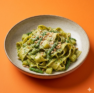 Pappardelle al pesto