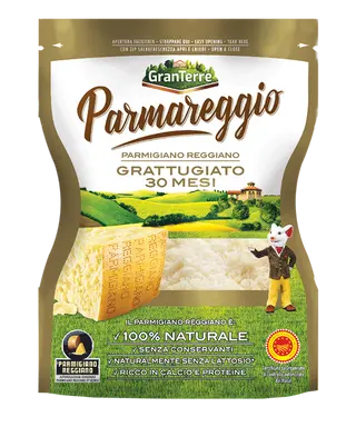 Parmigiano Reggiano Parmareggio in busta 30 mesi grattugiato 60 g
