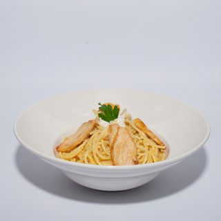 Spaghetti carbonara sa piletinom