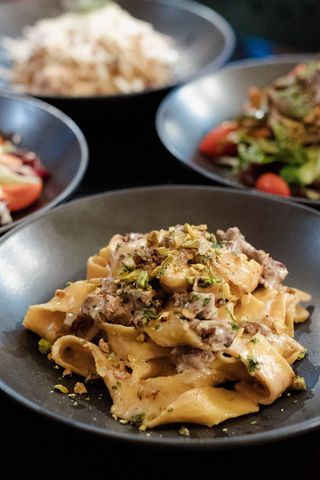 Pasta sa biftekom i vrganjima