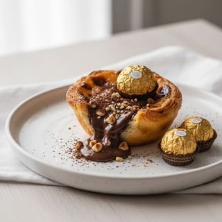 Pastel de Nata com Recheio de Ferrero Rocher