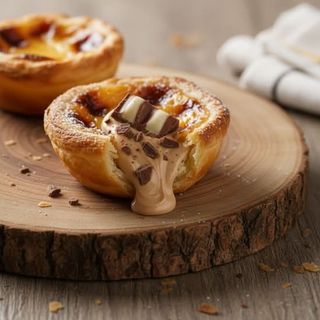 Pastel de Nata com Recheio de Kinder Bueno