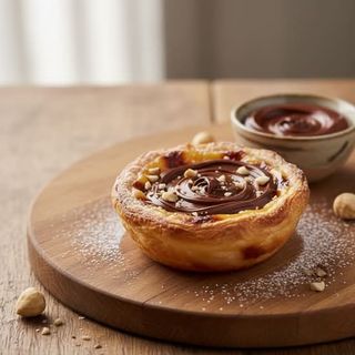 Pastel de Nata com Recheio de Nutella
