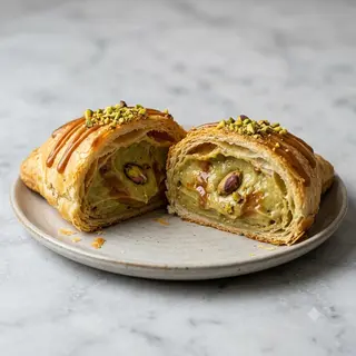 Pastrotto al pistacchio e caramello