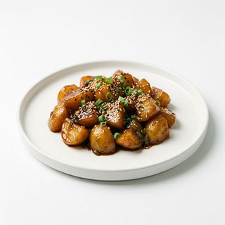 Patate stufate in salsa di soia
