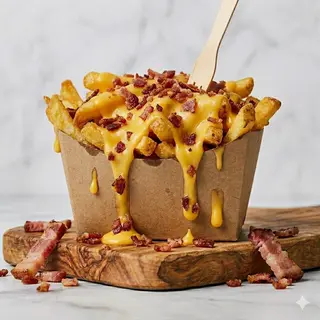Patatina cheddar e bacon
