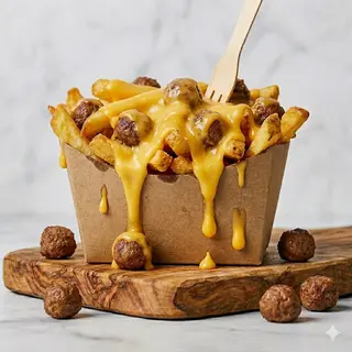 Patatina polpettine e cheddar