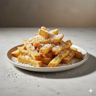 Patatine fritte cacio e pepe