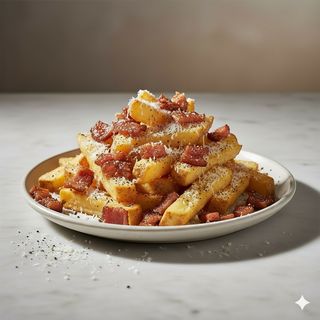 Patatine fritte carbocrema