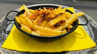 Patatine alla carbonara