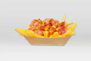 Patatine cheddar e bacon