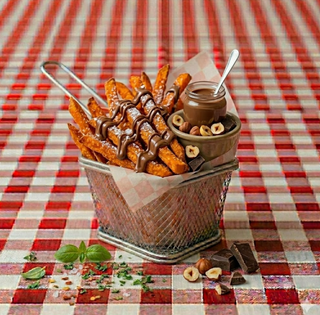 Patatine dolci con Nutella