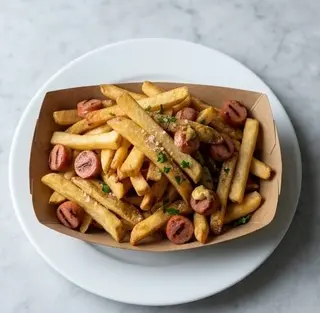 Patatine fritte con würstel
