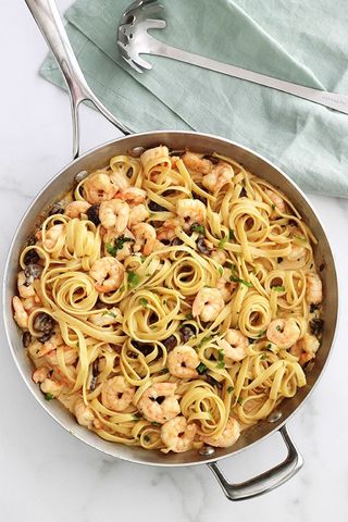 Pâtes Crevette Champignons
