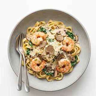 Pâtes Truffe Crevettes