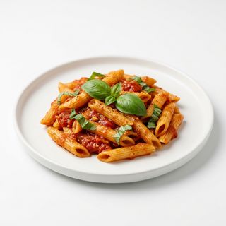 Penne con pomodoro e basilico