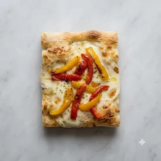 Pizza con peperoni e mozzarella