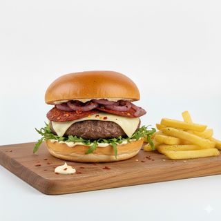 Pepper cheese burger