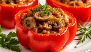 Перец сама лепила фаршированный грибами(1кг)