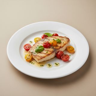 Pesce spada al vino bianco e pomodorini