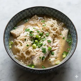 169. Pesce con crauti in brodo 