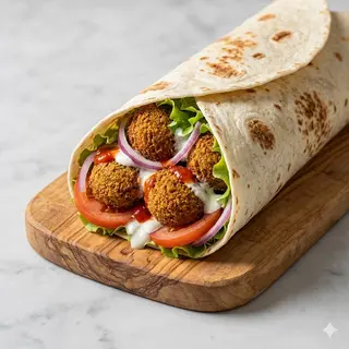 Piadina falafel