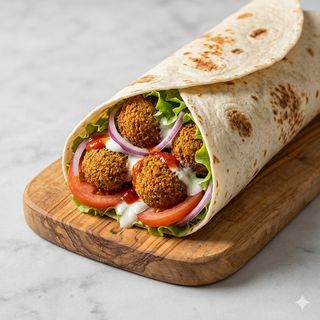 Piadina falafel